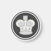 Aimant Pièce d'échecs White King (Devant)