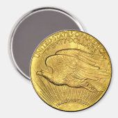 Aimant Pièce d'or de 20 dollars US Eagle (Recto/Verso)