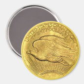 Aimant Pièce d'or de 20 dollars US Eagle (Recto/Verso)