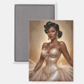 Aimant Pièce noire en or (Recto/Verso)