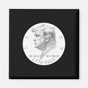 Aimant Pièce Trump Un Dollar