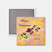 Aimant Pièces De Passion Enregistrer La Date (Recto/Verso)