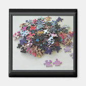 Aimant Pièces de puzzle multicolores (Devant)