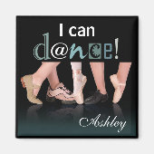 Aimant "Pieds dansants" - Chorégraphe, Danseur, Instructe (Devant)