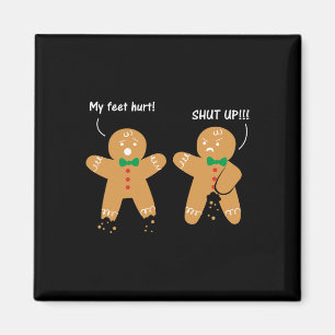 Aimant Pieds de pain d'épices Mal Sarcastique Cookie Fun