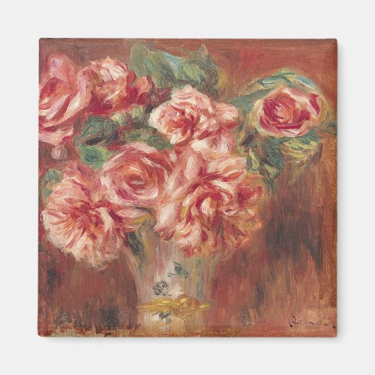 Aimant Pierre A Renoir | Roses dans un vase (Devant)