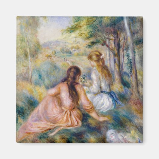 Aimant Pierre-Auguste Renoir - Dans le pré (Devant)