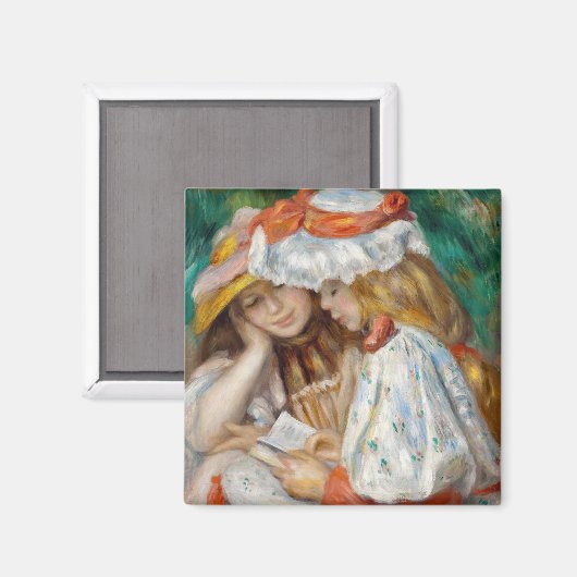 Aimant Pierre-Auguste Renoir - Deux Filles Lecture (Recto/Verso)