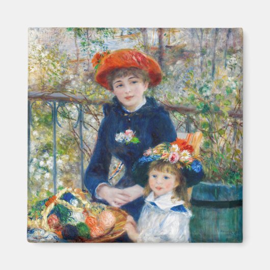 Aimant Pierre-Auguste Renoir - Deux soeurs sur la terrass (Devant)
