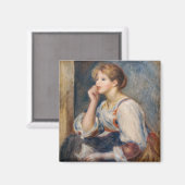 Aimant Pierre-Auguste Renoir - Femme avec une lettre (Recto/Verso)