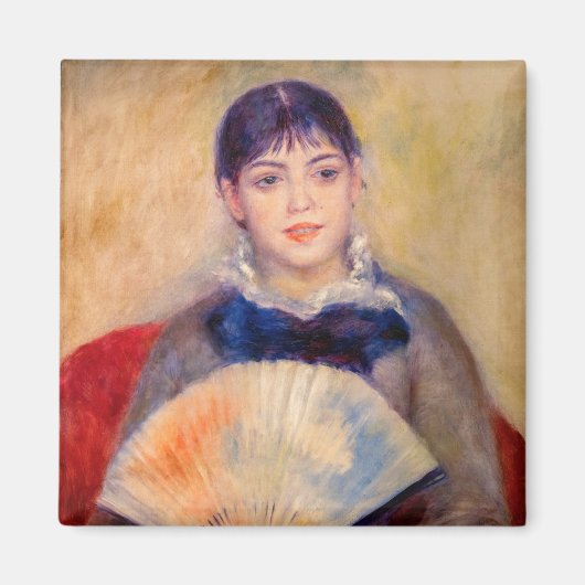 Aimant Pierre-Auguste Renoir - Fille avec un ventilateur (Devant)