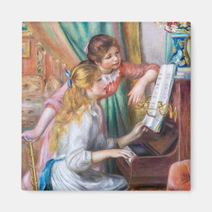 Aimant Pierre Auguste Renoir - Jeunes filles au piano