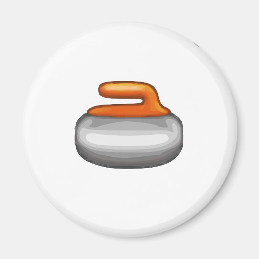 Aimant Pierre de curling Emoji (Devant)