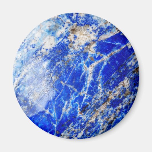 Aimant Pierre de marbre bleu moderne et chic (Devant)