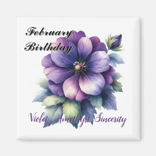 Aimant Pierre de naissance de février Améthyste et Violet