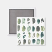 Aimant Pierre de rune - Vert (Recto/Verso)