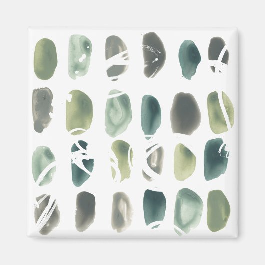 Aimant Pierre de rune - Vert (Devant)