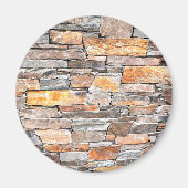 Aimant Pierre | motif en pierre naturelle | briques (Devant)