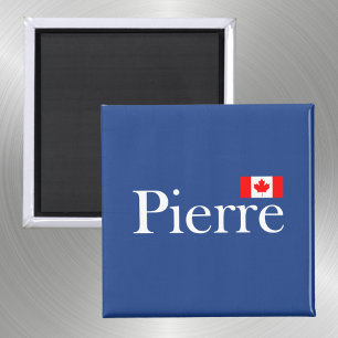 Aimant Pierre Poilievre avec drapeau officiel du Canada f