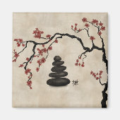 Aimant Pierre Zen Sakura Tree (Devant)