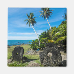 Aimant Pierres de Rai sur l'île de Yap