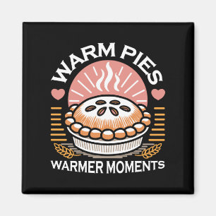 Aimant Pies chaudes Moments plus chauds - Conception d'au