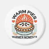 Aimant Pies chaudes Moments plus chauds - Conception d'au (Devant)