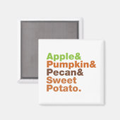 Aimant Pies de vacances ~ Fête Noël Thanksgiving Noël (Recto/Verso)