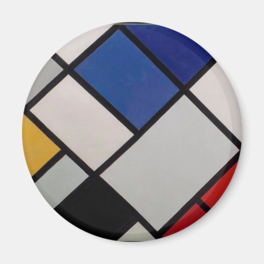 Aimant Piet Mondrian Art moderne (Devant)