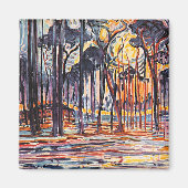 Aimant Piet Mondrian, Bois près d'Oele, (Devant)