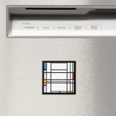 Aimant Piet Mondrian, Composition 10 (In Situ (Lave-vaisselle))