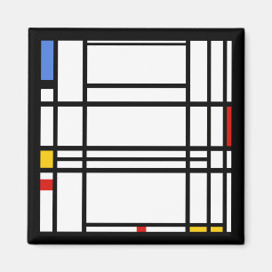 Aimant Piet Mondrian, Composition 10