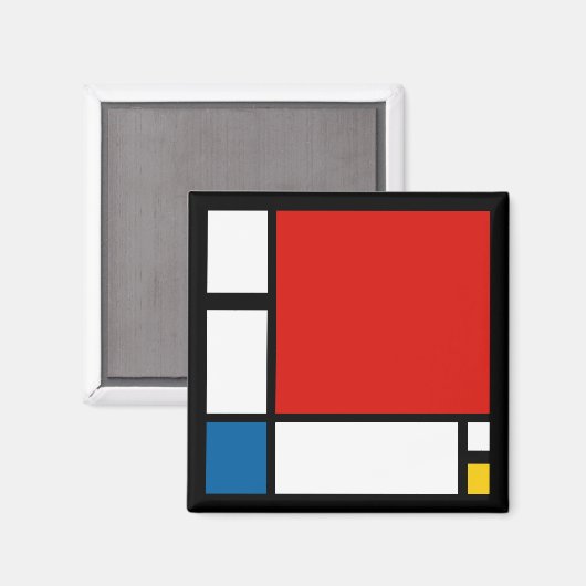 Aimant Piet Mondrian, Composition ii (Recto/Verso)