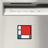 Aimant Piet Mondrian, Composition ii (In Situ (Lave-vaisselle))