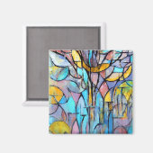 Aimant Piet Mondrian Trees (Recto/Verso)