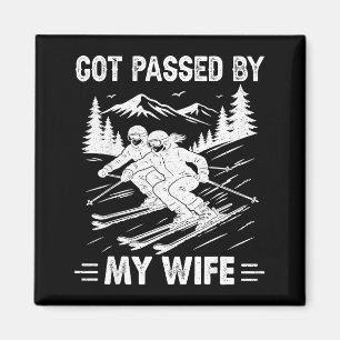 Aimant Piétiné par ma femme drôle mari cool ski