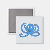 Aimant pieuvre bleue (Recto/Verso)