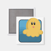 Aimant Pieuvre caricaturale (Recto/Verso)