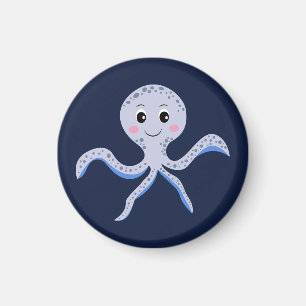 Aimant Pieuvre sous le motif enfants de la mer