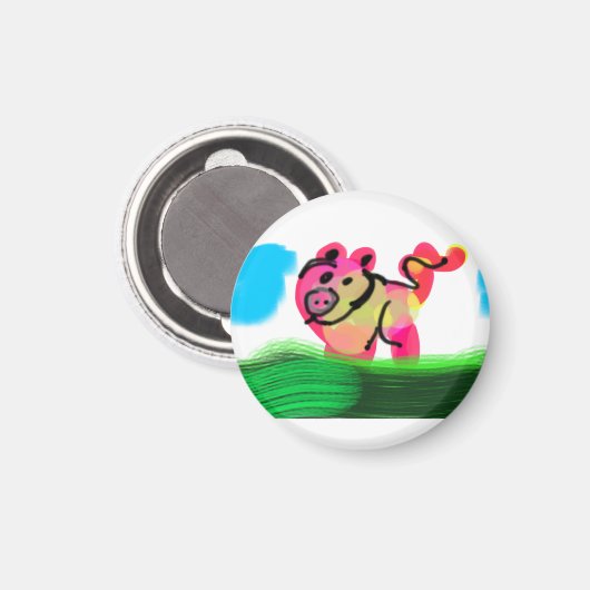 Aimant Pig spring  (Recto/Verso)