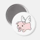 Aimant Pig volant - Piglet avec ailes (Recto/Verso)