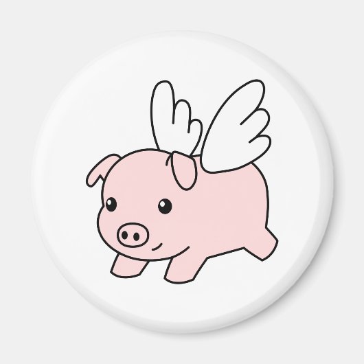 Aimant Pig volant - Piglet avec ailes (Devant)