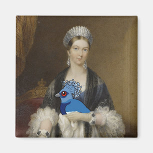 Aimant Pigeon couronné de la reine Victoria