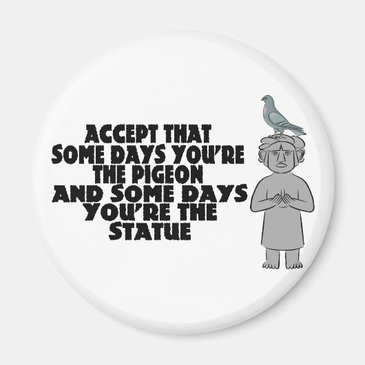 Aimant Pigeon Ou Statue (Devant)