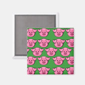 Aimant Piggies roses mignonnes (Recto/Verso)