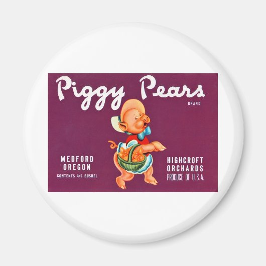Aimant Piggy Pears (Devant)