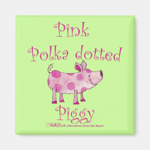 Aimant Piggy Piggy Pointe Rose