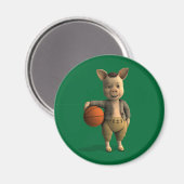 Aimant Piglet de basket (Recto/Verso)