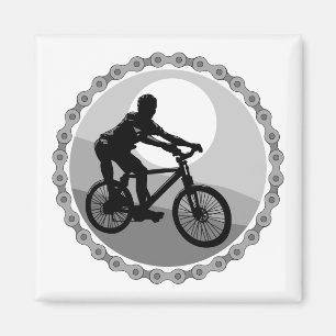 Aimant pignon de chaîne de vélo tout terrain en niveaux d