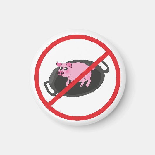 Aimant Pigs aren't food (Devant)